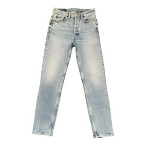Re/Done Jeans Original High Rise Ankle Crop Jeans 26